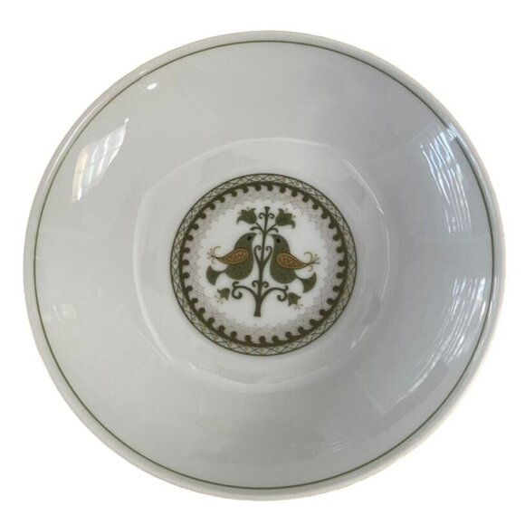 Noritake Japan China Bowls Set of 2 Hermitage Pattern 626 Two Bird Design MCM - Picture 3 of 7